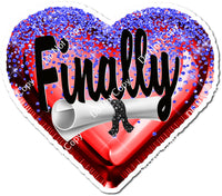 Finally - Graduation Foil Hearts