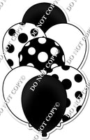 Flat Black & White Polka Dot Balloon Bundle