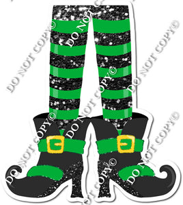 Pair of Green Sparkle Witch Legs w/ Variants