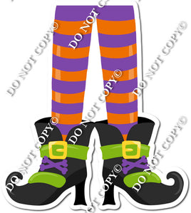 Pair of Purple Witch Legs