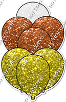 White, Orange, Yellow Balloon Bundle