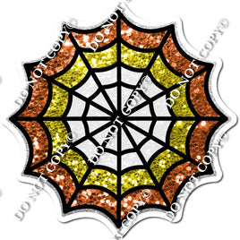Sparkle Orange & Yellow Spider Web w/ Variants