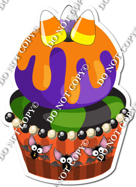 Halloween Cupcake - Sparkle Orange w/ Variants