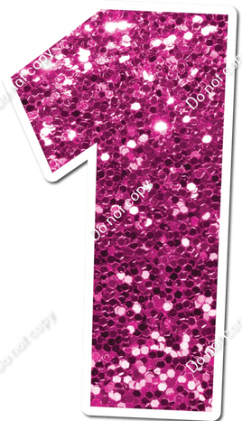 30" Individuals - Hot Pink Sparkle