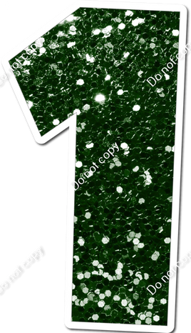 30" Individuals - Hunter Green Sparkle