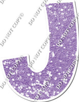 18" KG Individual Lavender Sparkle - Alphabet Pieces