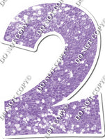 18" KG Individual Lavender Sparkle - Numbers, Symbols & Punctuation