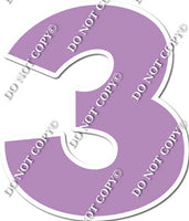 18" KG Individual Flat Lavender - Numbers, Symbols & Punctuation