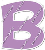 18" KG Individual Flat Lavender - Alphabet Pieces