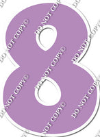 18" KG Individual Flat Lavender - Numbers, Symbols & Punctuation