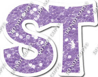 23.5" KG Individual Lavender Sparkle - Numbers, Symbols & Punctuation