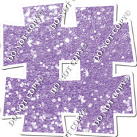 23.5" KG Individual Lavender Sparkle - Numbers, Symbols & Punctuation