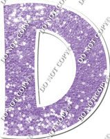 23.5" KG Individual Lavender Sparkle - Alphabet Pieces