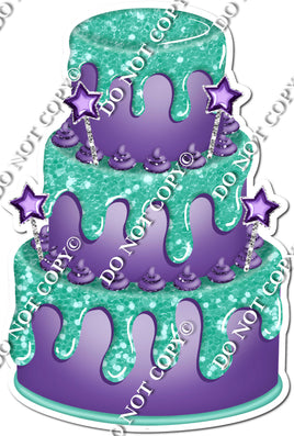 Purple Cake & Dollops, Mint Drip