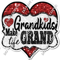 Grandkids Heart Statement - No Kids - w/ Variants