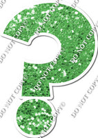 18" KG Individual Sparkle Lime - Numbers, Symbols & Punctuation