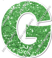 18" KG Individual Sparkle Lime - Alphabet Pieces