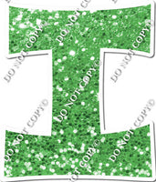 23.5" KG Individual Sparkle Lime - Alphabet Pieces