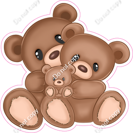 Mini - 3 Teddy Bears