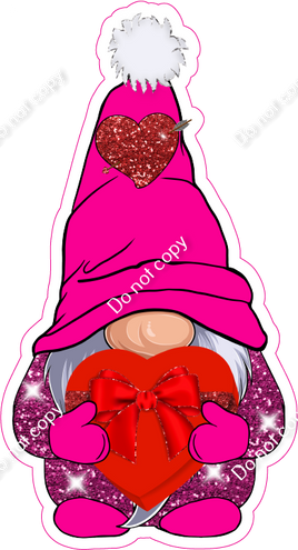 Mini - Gnome Holding Box of Chocolate w/ Variant