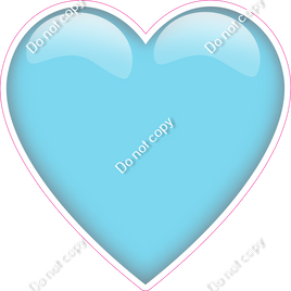 MIni - Baby Blue Heart with Highlight w/ Variant