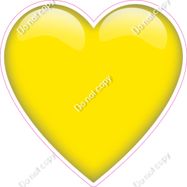 MIni - Yellow Heart with Highlight w/ Variant