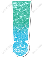 LG 18" Individuals - Mint / Baby Blue Ombre Sparkle