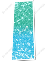 LG 18" Individuals - Mint / Baby Blue Ombre Sparkle