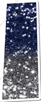 LG 23.5" Individuals - Navy Blue / Silver Ombre Sparkle