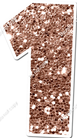 30" Individuals - Rose Gold Sparkle