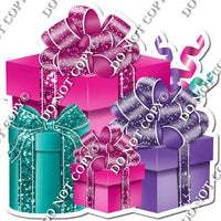Hot Pink, Purple, & Teal Present Bundle