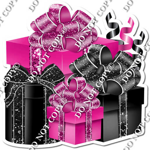 Black & Hot Pink Present Bundle| Sign Swag USA