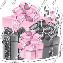 Silver & Baby Pink Present Bundle