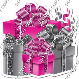 Silver & Hot Pink Present Bundle