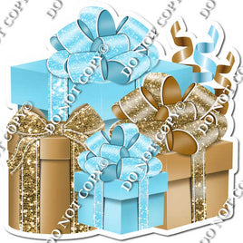 Gold & Baby Blue Present Bundle