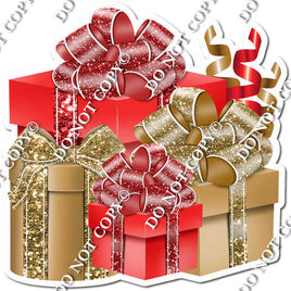 Gold & Red Present Bundle