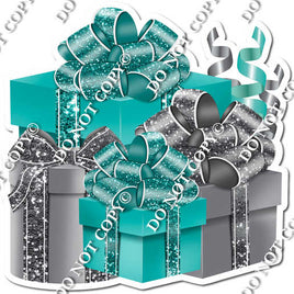 Silver & Teal Present Bundle