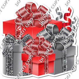 Silver & Red Present Bundle