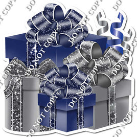 Silver & Navy Blue Present Bundle