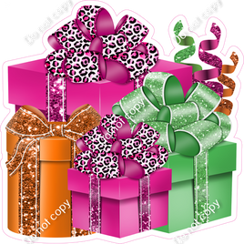 Hot PInk, Lime, Orange Present Bundle