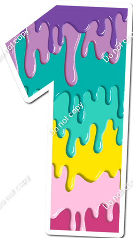 30" Individuals - Pastel Drip