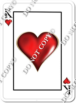 King of Hearts Playing Card w/ Variants