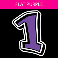 Flat - 23.5" GR Number Sets