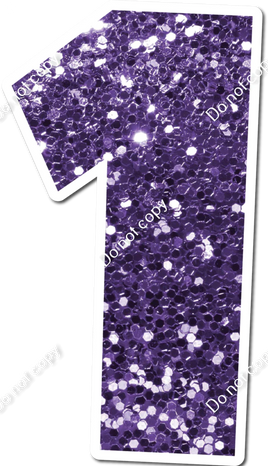 30" Individuals - Purple Sparkle