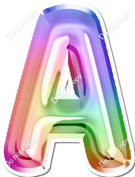 Foil 12" Individuals - Rainbow Foil