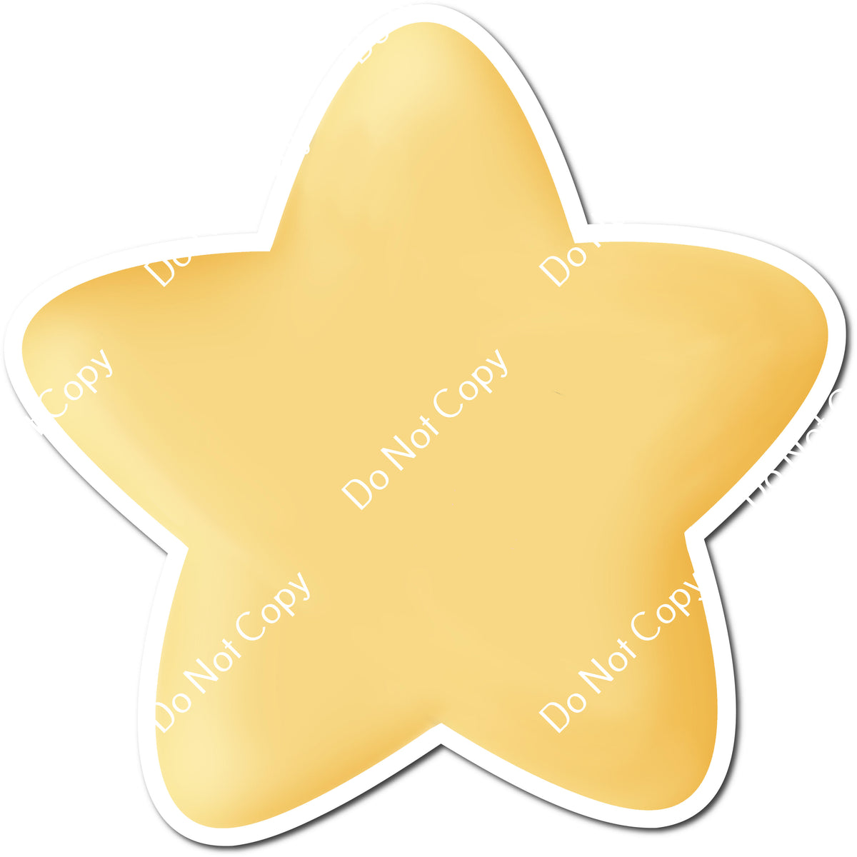 Rounded Soft Yellow Star| Sign Swag USA