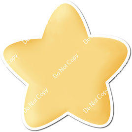 Rounded Soft Yellow Star