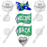Multiple Colors - 10 pc Air Mail - Welcome Back
