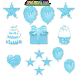 14 pc Baby Blue Sparkle