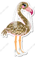 Flamingo Gold Sparkle Bride w/ Variants